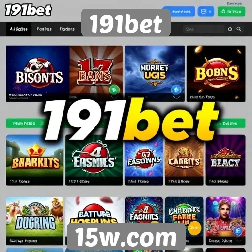 Opções de jogos disponíveis no 191bet